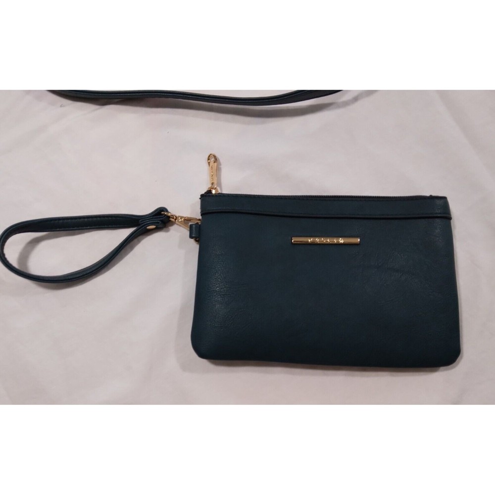 Dasein Handbag Large Satchel Shoulder Bag Purse with Matching Wristlet Teal - Picture 7 of 16